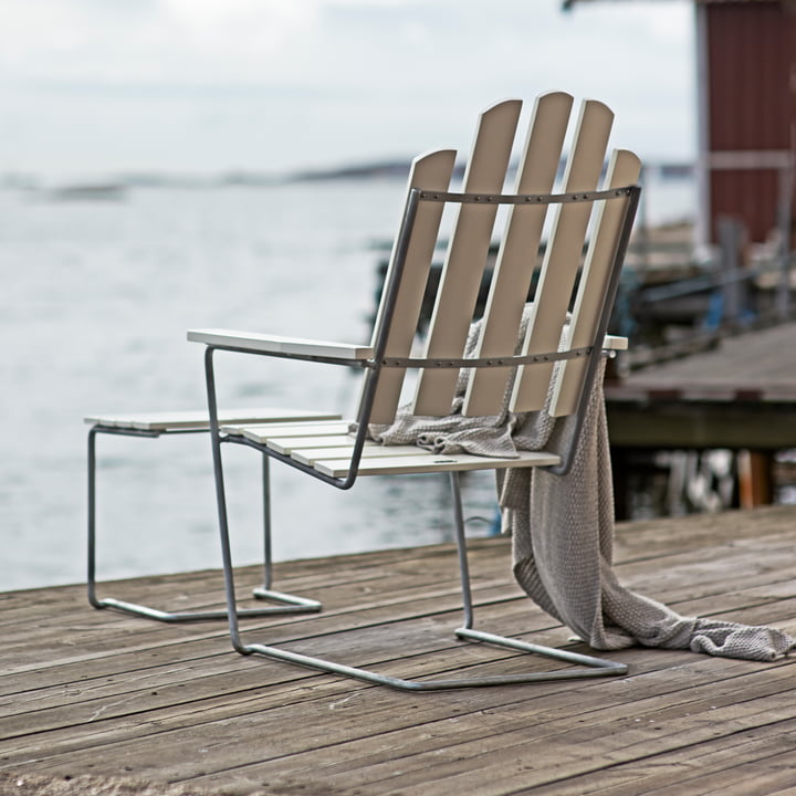 A3 - Chaise Longue, Chêne blanc laqué de Grythyttan