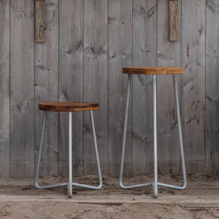 Grythyttan - V1 Tabouret de Jardin et Bar d'Extérieur, Teck