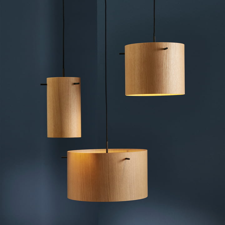 FM 1954 Lampes suspendues, chêne naturel de Frandsen