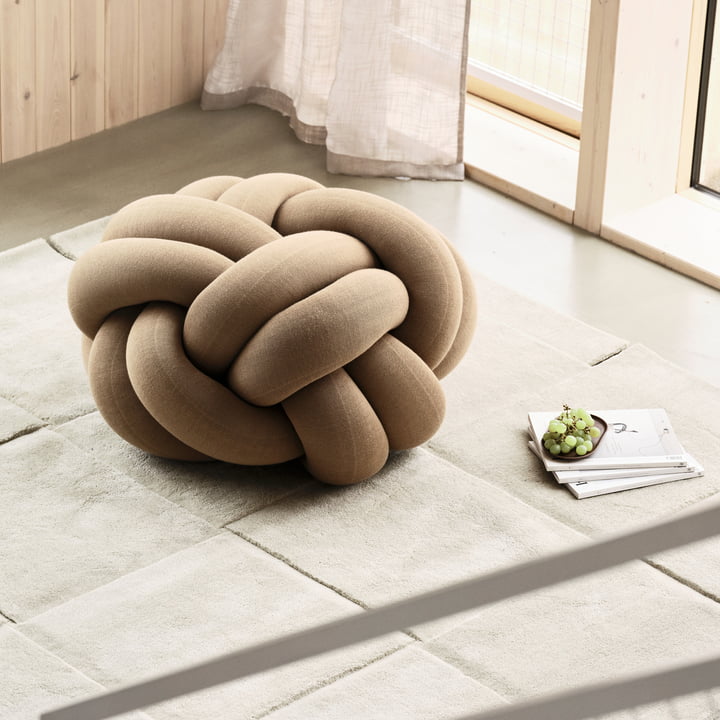 Design House Stockholm - Knot Coussin XL, camel