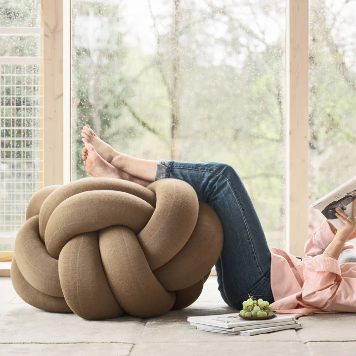 Design House Stockholm - Knot Coussin XL, camel