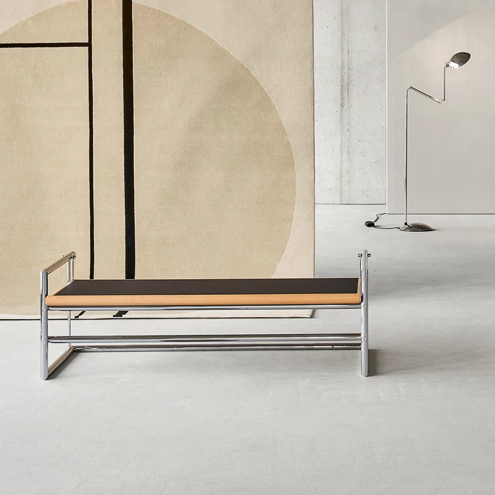 Classicon - Menton Table d'appoint, pivotante, gris/noir, piétement chromé