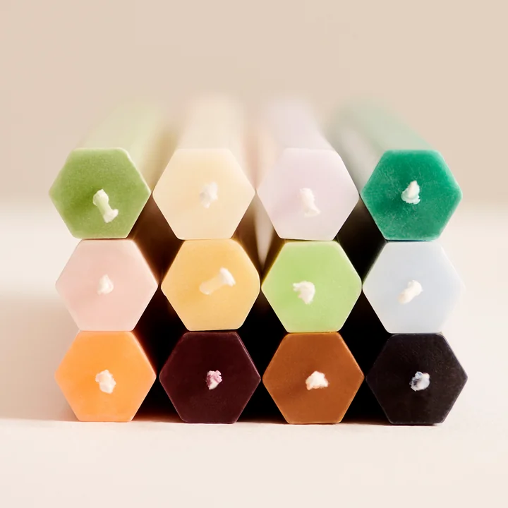 Hexagon Bougies H 24 cm de HAY