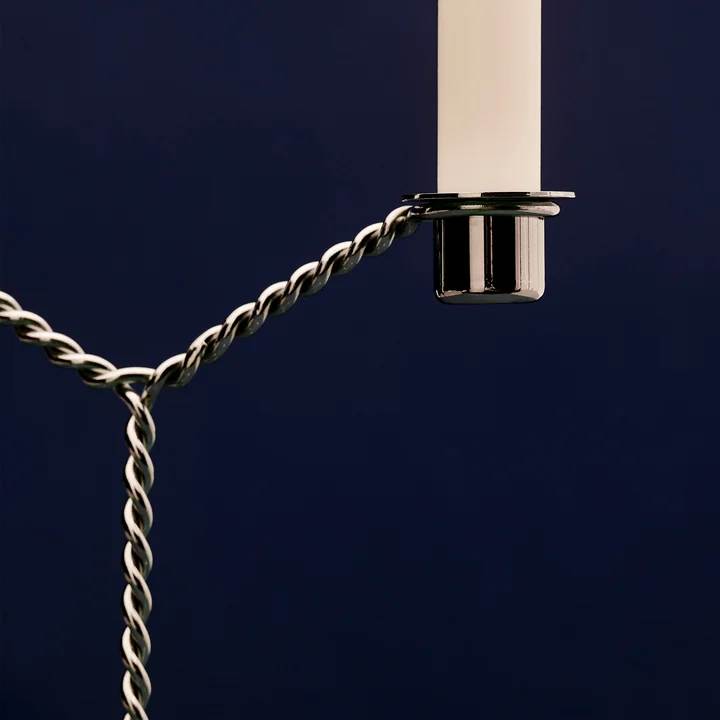 Wire - Bougeoir Ø 19 x H 25 cm, mirror de HAY