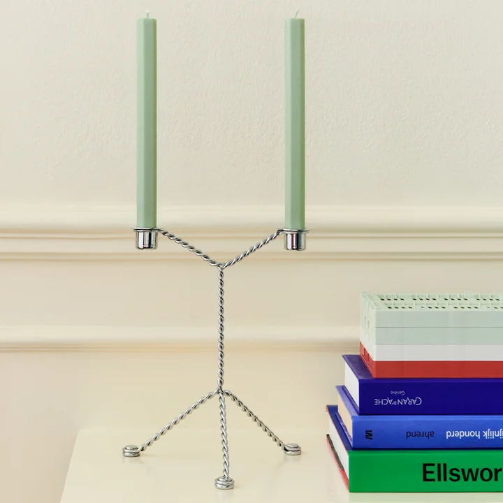 Wire - Bougeoir Ø 19 x H 25 cm, mirror de HAY