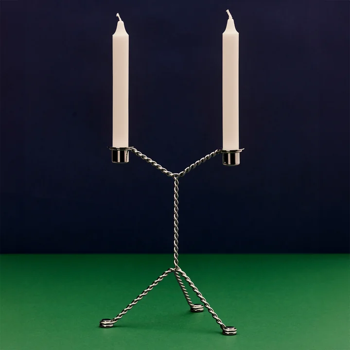 Wire - Bougeoir Ø 19 x H 25 cm, mirror de HAY