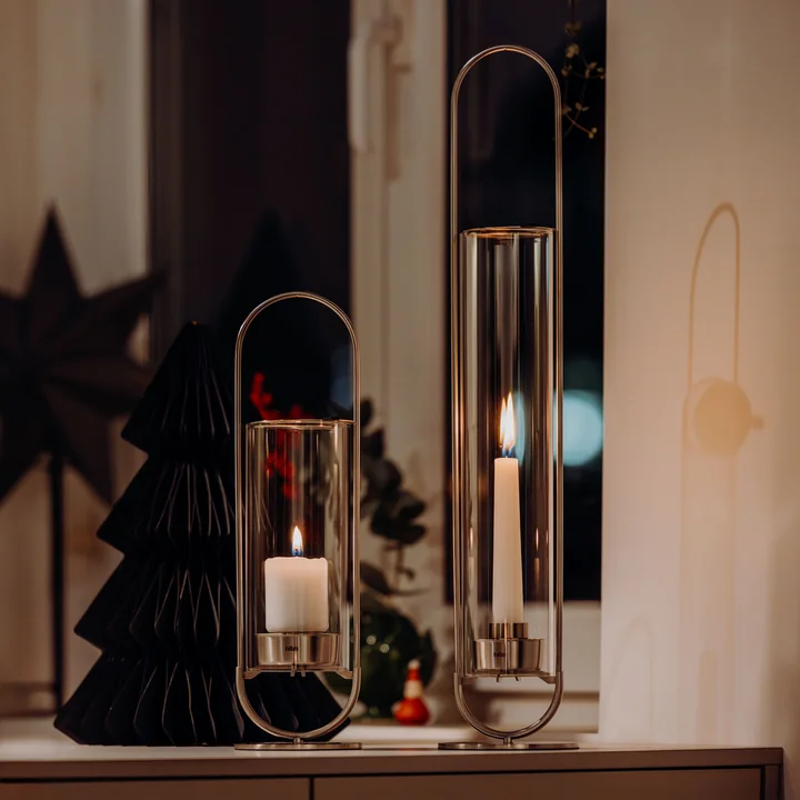 höfats - Bougeoir ovale, argenté