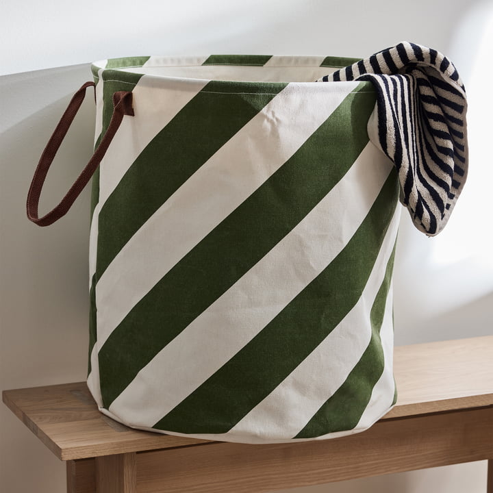 Sakki panier de rangement, Ø 52 cm, olive de OYOY