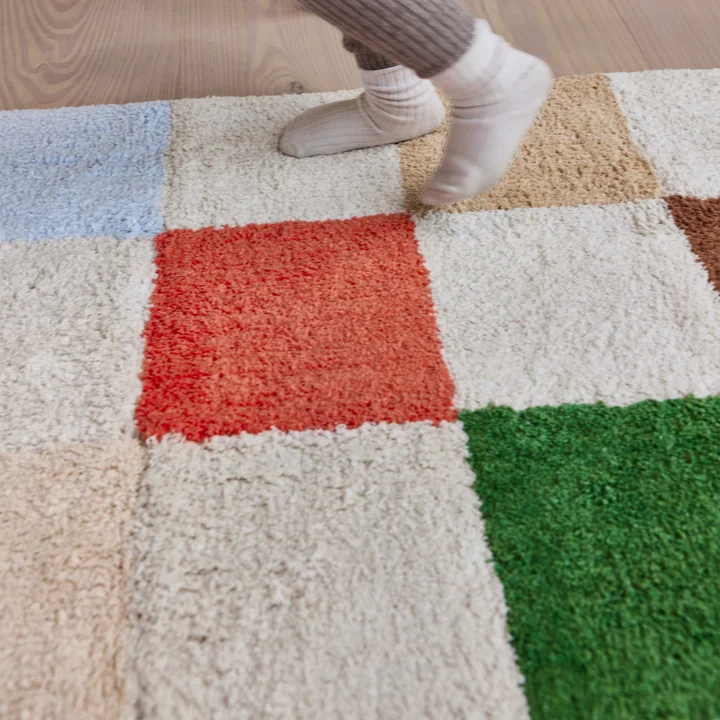 Tapis Chess, 48 x 168 cm, multicolore de OYOY Mini