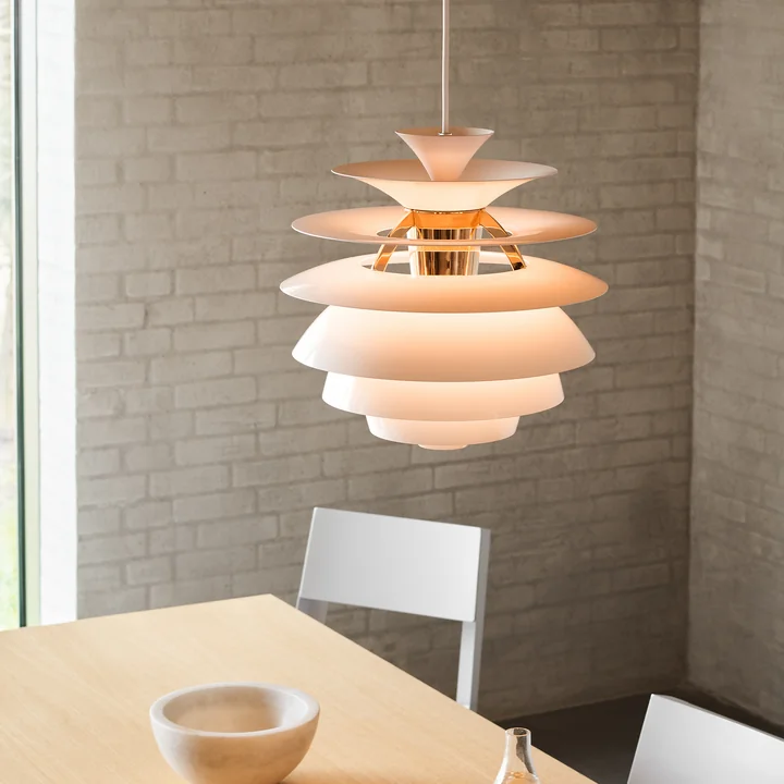 Louis Poulsen - PH Snowball, blanc mat / pale rose (150 Year Anniversary Edition)