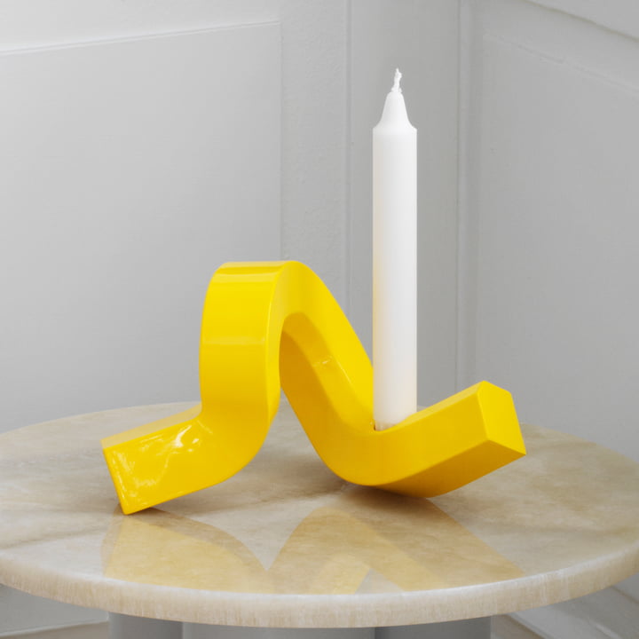 Crooked Chandelier, jaune de Normann Copenhagen