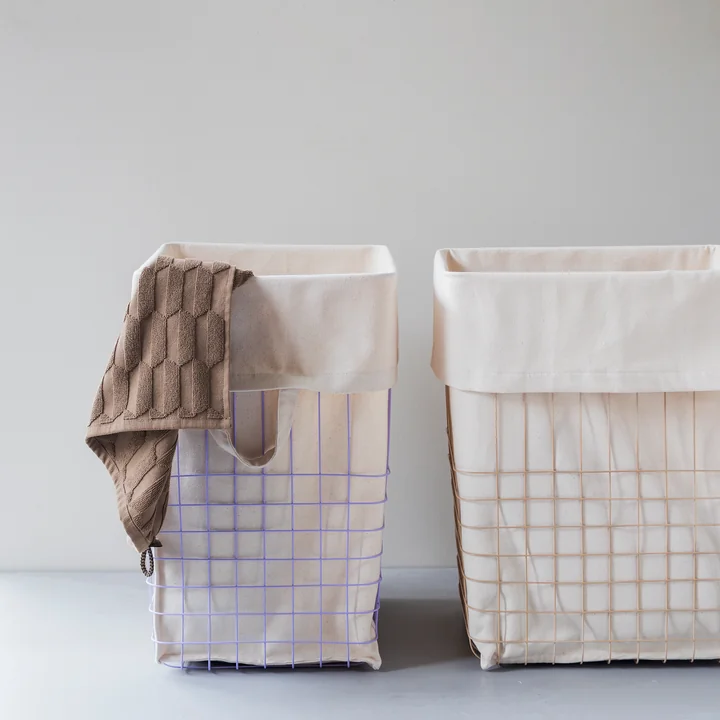 Store-It Panier avec sac en lin de Mette Ditmer