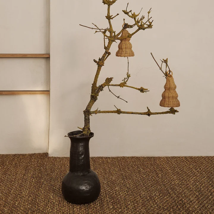 Boules de cloches tressées, naturel (set de 2) de Ferm Living