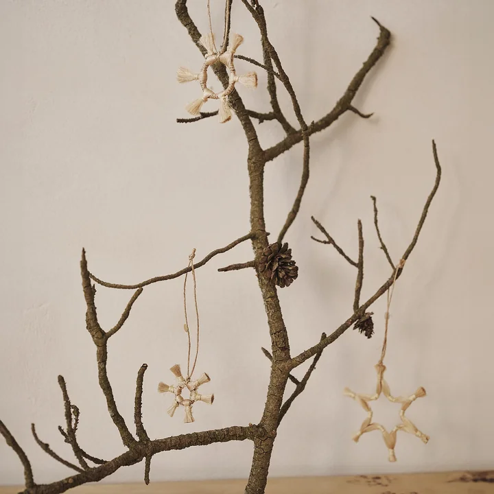 Etoiles en jute, naturel (set de 3) de Ferm Living