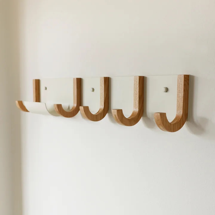 Jay Gardrobe, L 70 cm, blanc crème / chêne naturel de Design Letters