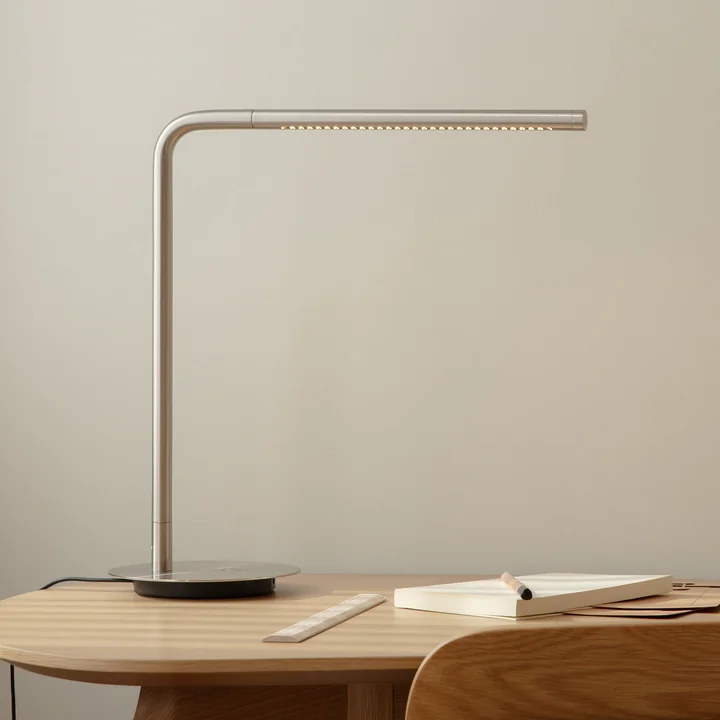 Umage - Omni Lampe de table LED, acier brossé