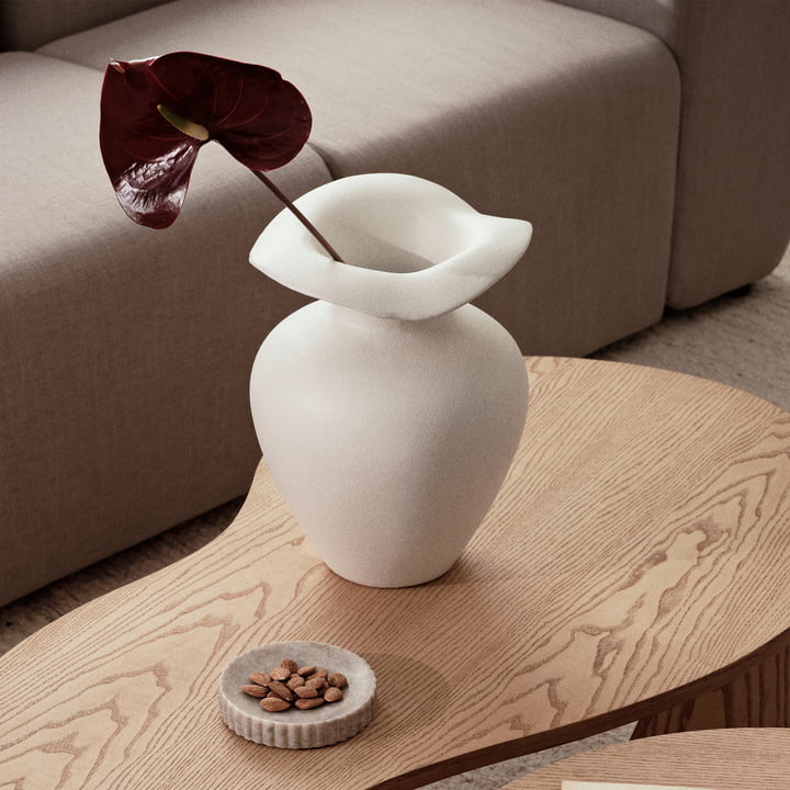 Florentina Vase, Ø 9,5 cm x H 14 cm, blanc de Broste Copenhagen