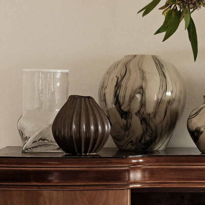 Broste Copenhagen - Ellen Vase, H 22 cm, blanc