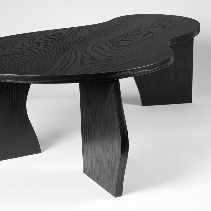 Brook table, L, placage frêne huilé, noir de Broste Copenhagen