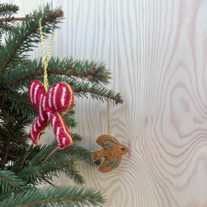 Ornement de nœuds de Noël de OYOY