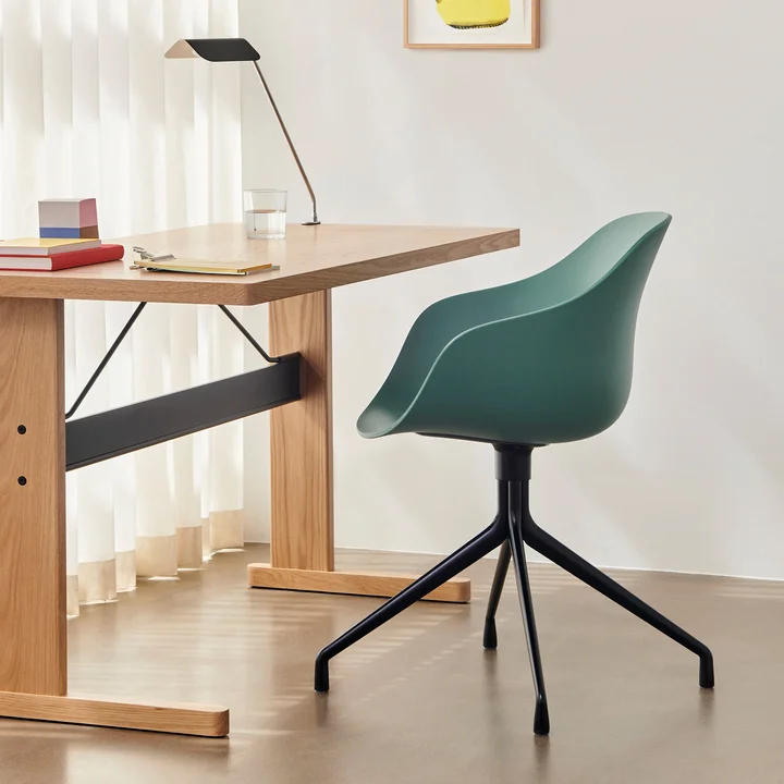 HAY - About A Chair AAC 220, aluminium noir / fall green