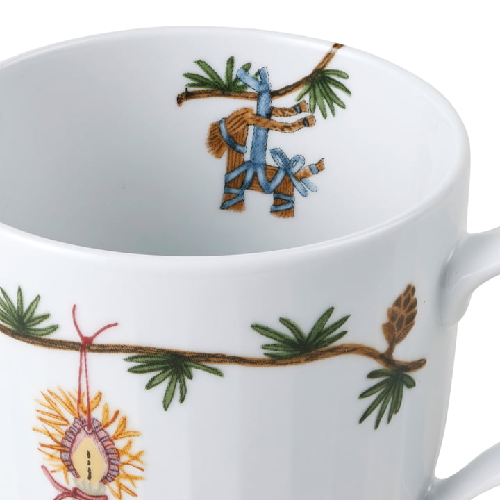 Hammershøi Christmas 2024 Mug avec anse, 33 cl, blanc de Kähler Design