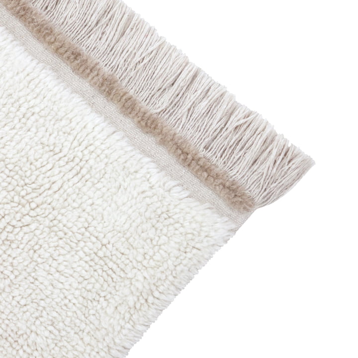 Tapis en laine Steppe de Lorena Canals in sheep white