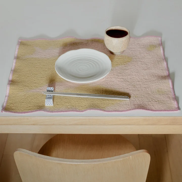 Placemat, 35 x 45 cm, marble peach de Juslin Maunula