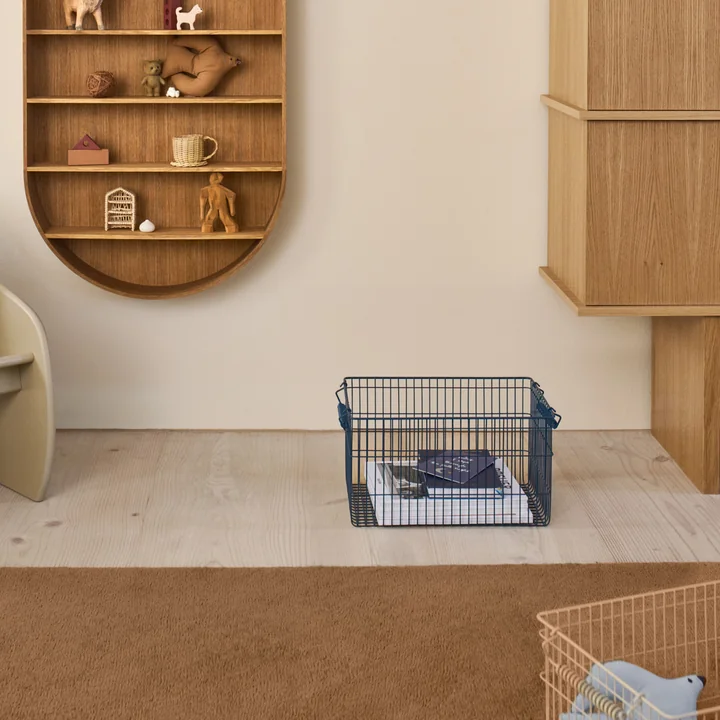 Ferm Living - Cala Panier empilable, bleu foncé