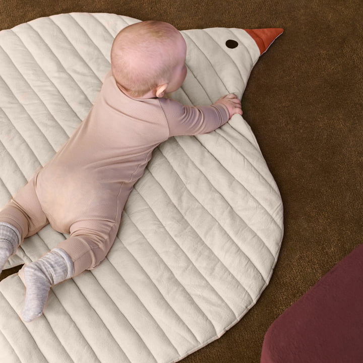 Ferm Living - Swif tapis matelassé, 80 x 110 cm, natural