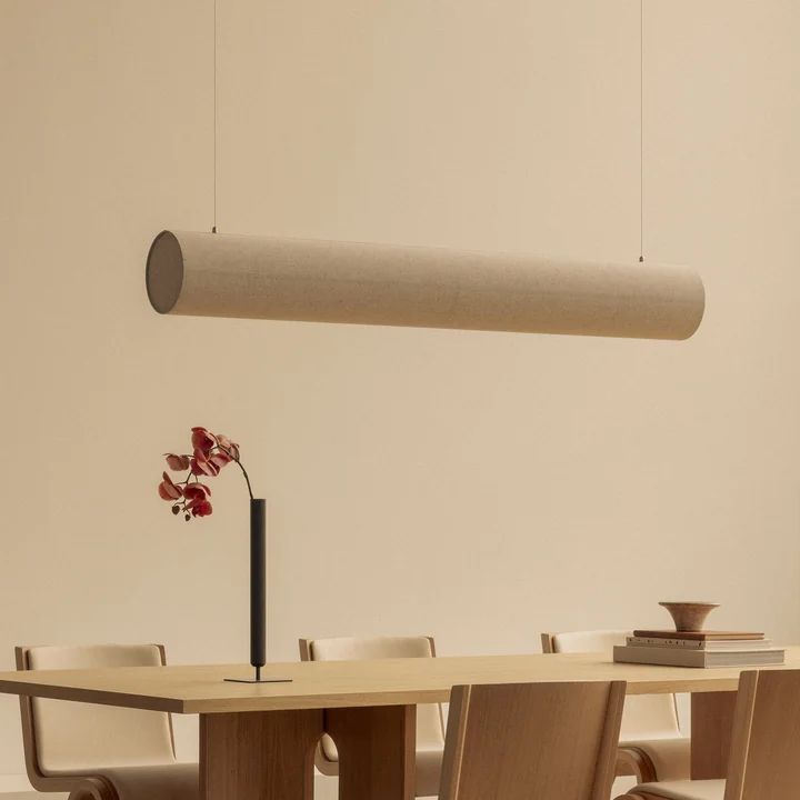 Hashira Linear LED Suspension, L 140 cm, raw de Audo