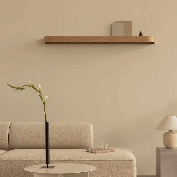 Audo - Epoch Portemanteau mural, L 118 cm, chêne naturel / fog