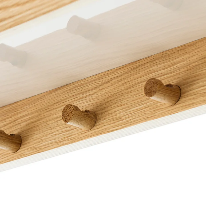 Audo - Epoch Étagère murale, L 150 cm, chêne naturel / fog