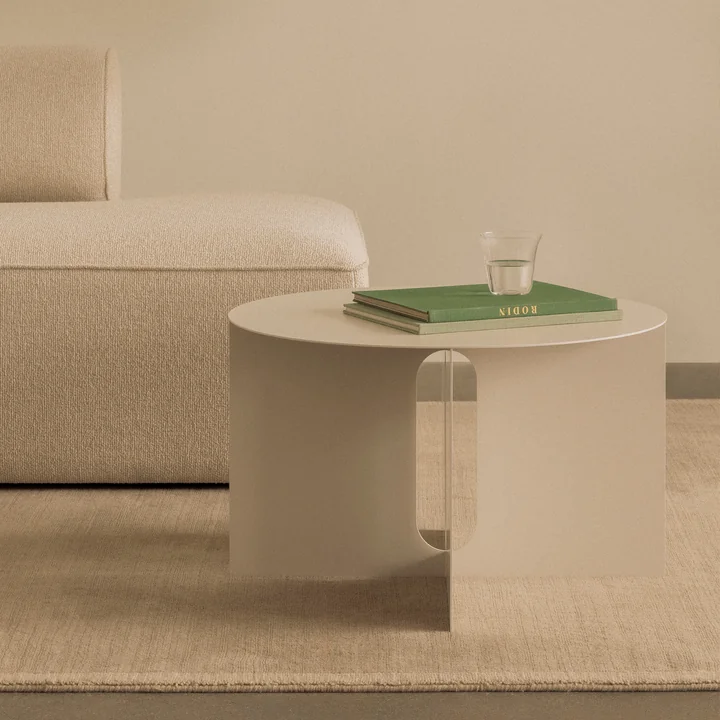 Audo - Androgyne Table d'appoint Base, Ø 63 cm, ivoire