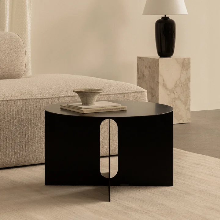 Audo - Androgyne Table d'appoint Base, Ø 63 cm, noir