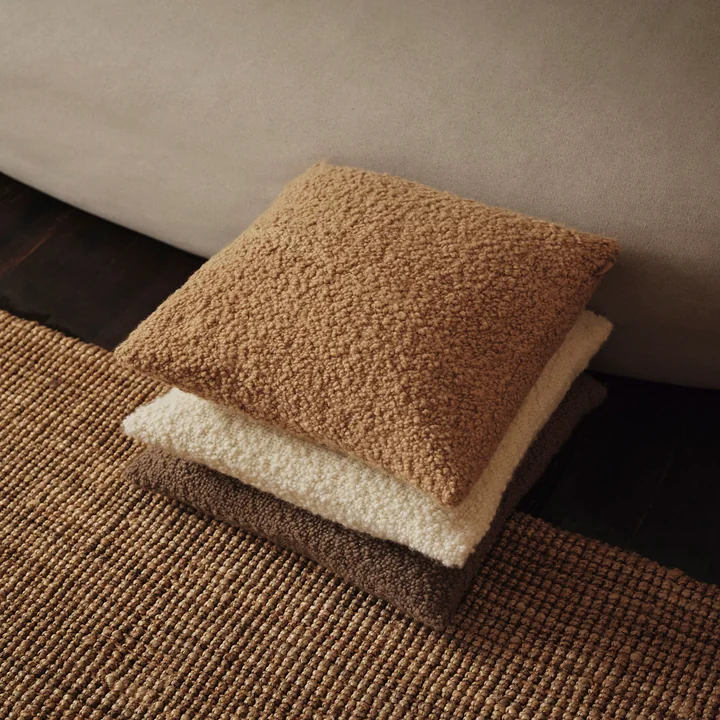 Ferm Living - Moor taie d'oreiller, 50 x 50 cm, honey