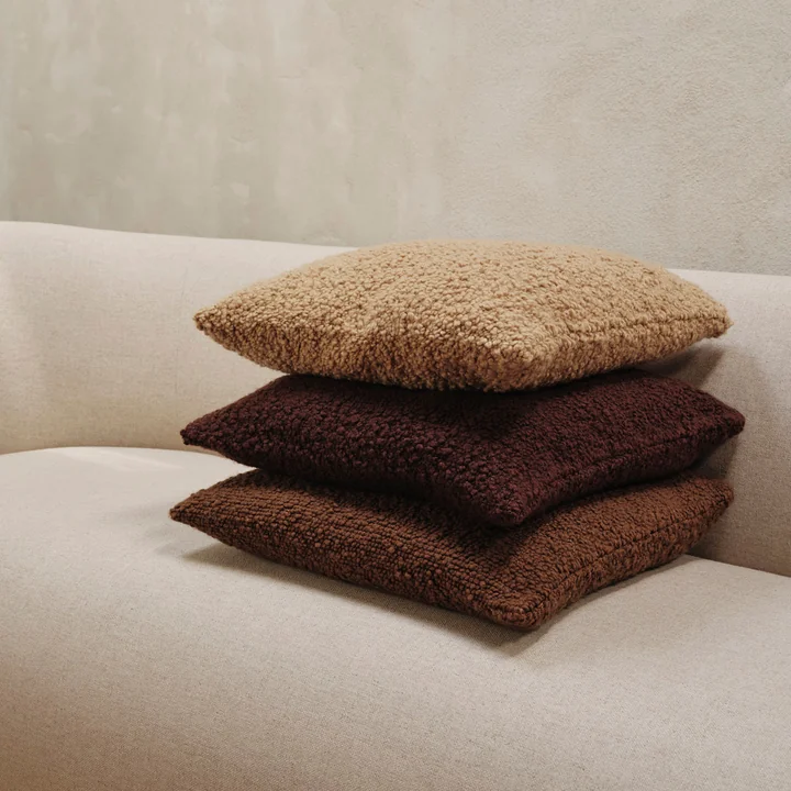 Ferm Living - Moor taie d'oreiller, 50 x 50 cm, honey