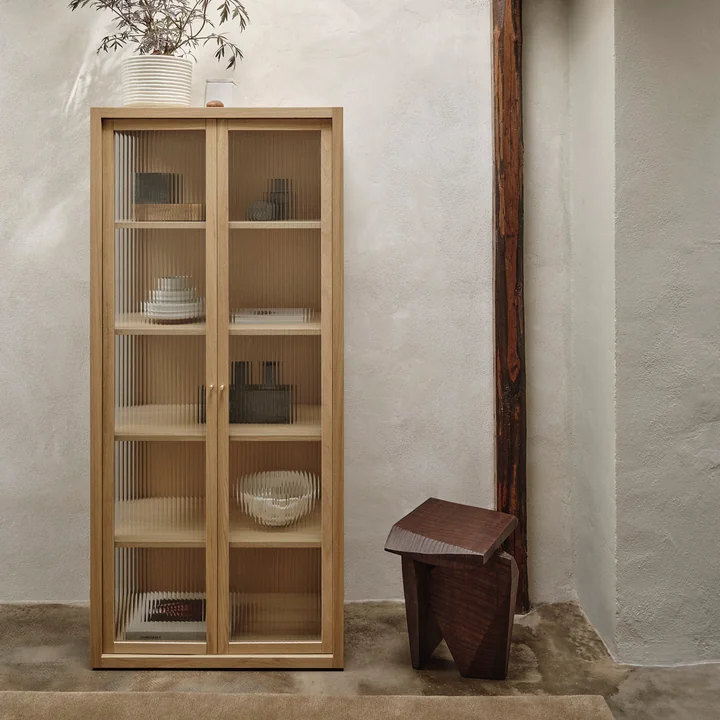 Ferm Living - Reed Vitrine, chêne naturel
