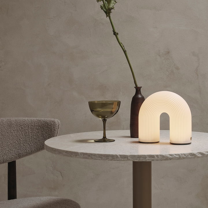 ferm Living - Vuelta Portable Lampe à batterie, blanc