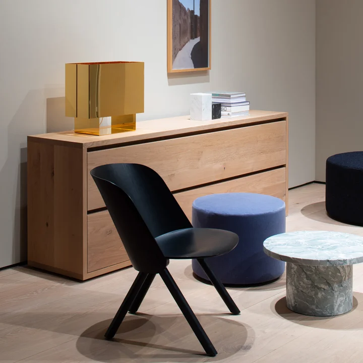 e15 - Imari Commode avec 2 tiroirs, L x l x H 160 x 45 x 75 cm, chêne huilé