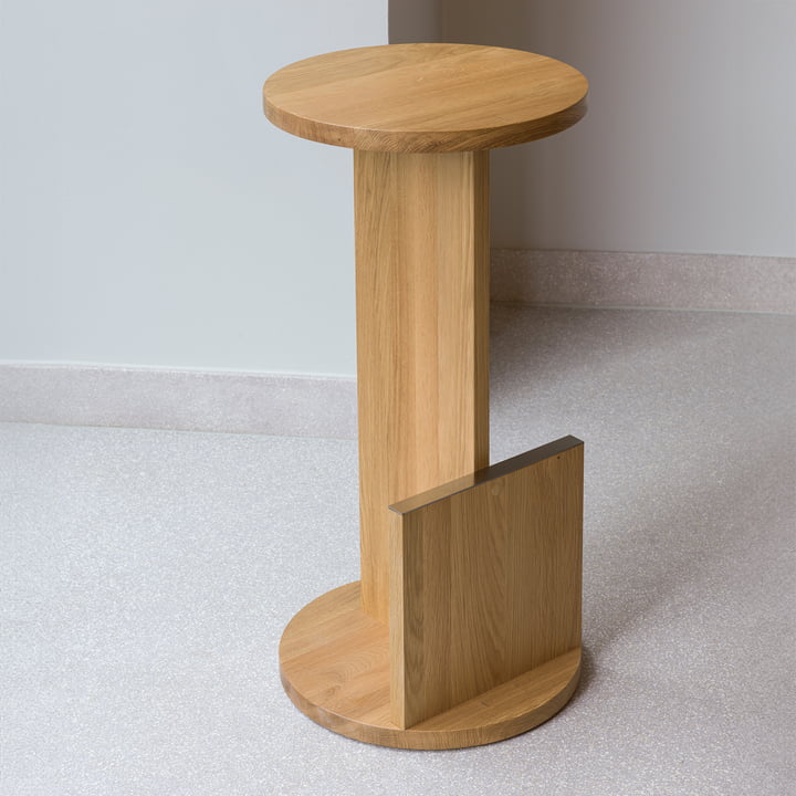 e15 - Tank Tabouret de bar, H 75 cm, chêne huilé