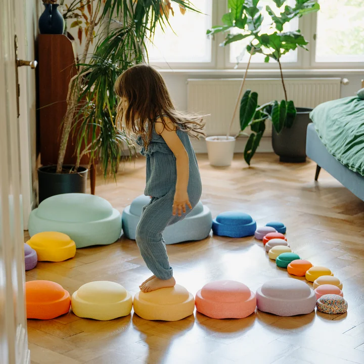 Différentes tailles de pierres à empiler