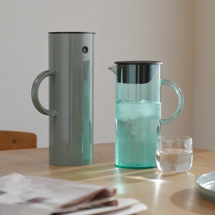 Stelton - EM77 Pot avec couvercle, dusty green