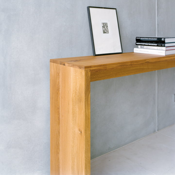 e15 - Console Alto 140 x 40 x 85 cm, chêne huilé