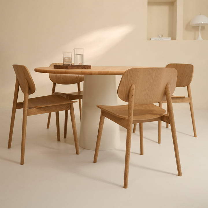 Studio Zondag - Baas Dining Chair Solid and Veneer, chêne huilé