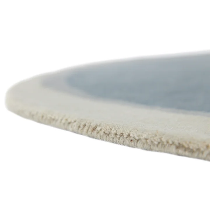 nanimarquina - Tapis Layers, Ø 120 cm, bleu / vert (édition exclusive)