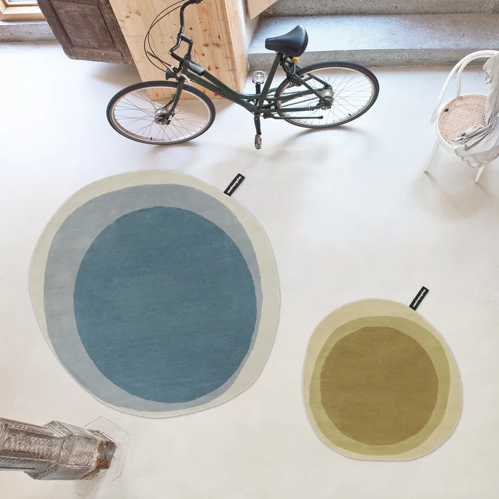 nanimarquina - Tapis Layers, bleu et vert (édition exclusive)