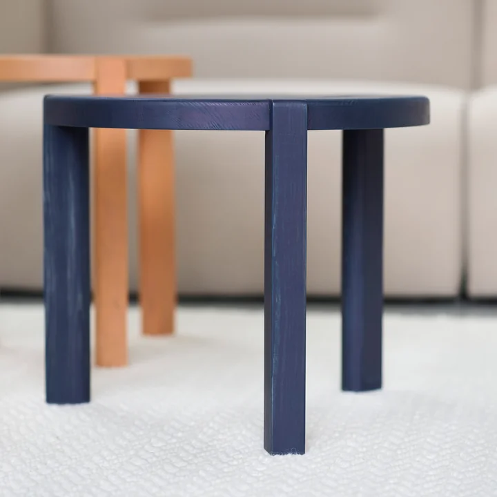 FDB Møbler - D108 Ragnesminde Table basse, Ø 48 cm, midnight blue