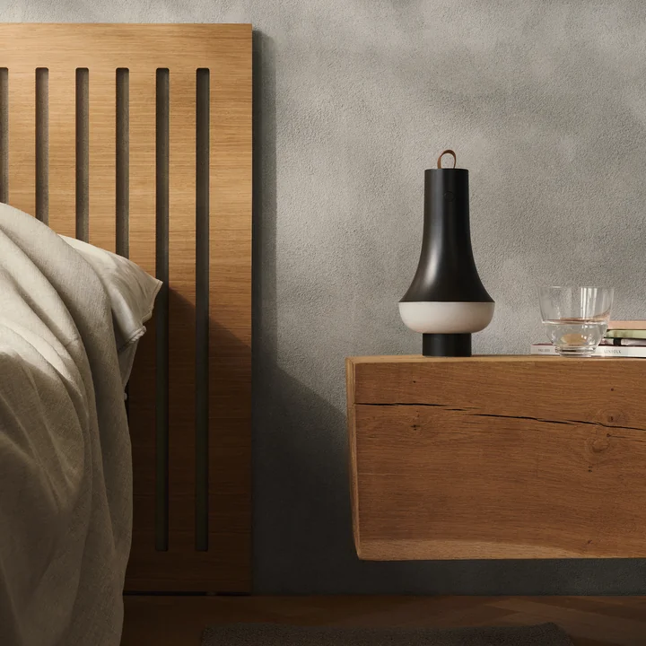 Louis Poulsen - Tomoshi Portable Lampe de table à LED rechargeable, brun foncé