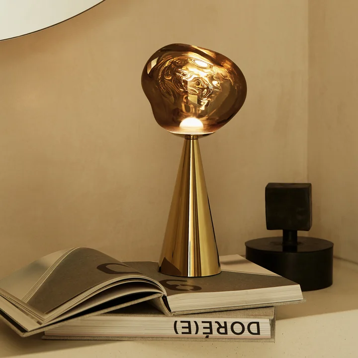 Tom Dixon - Melt LED lampe de table avec batterie, or